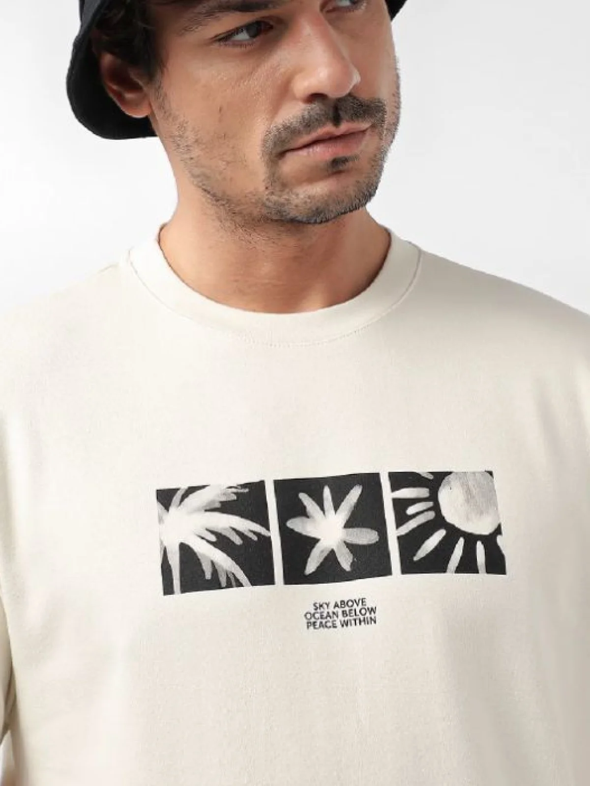 Remera Estampa Tropical